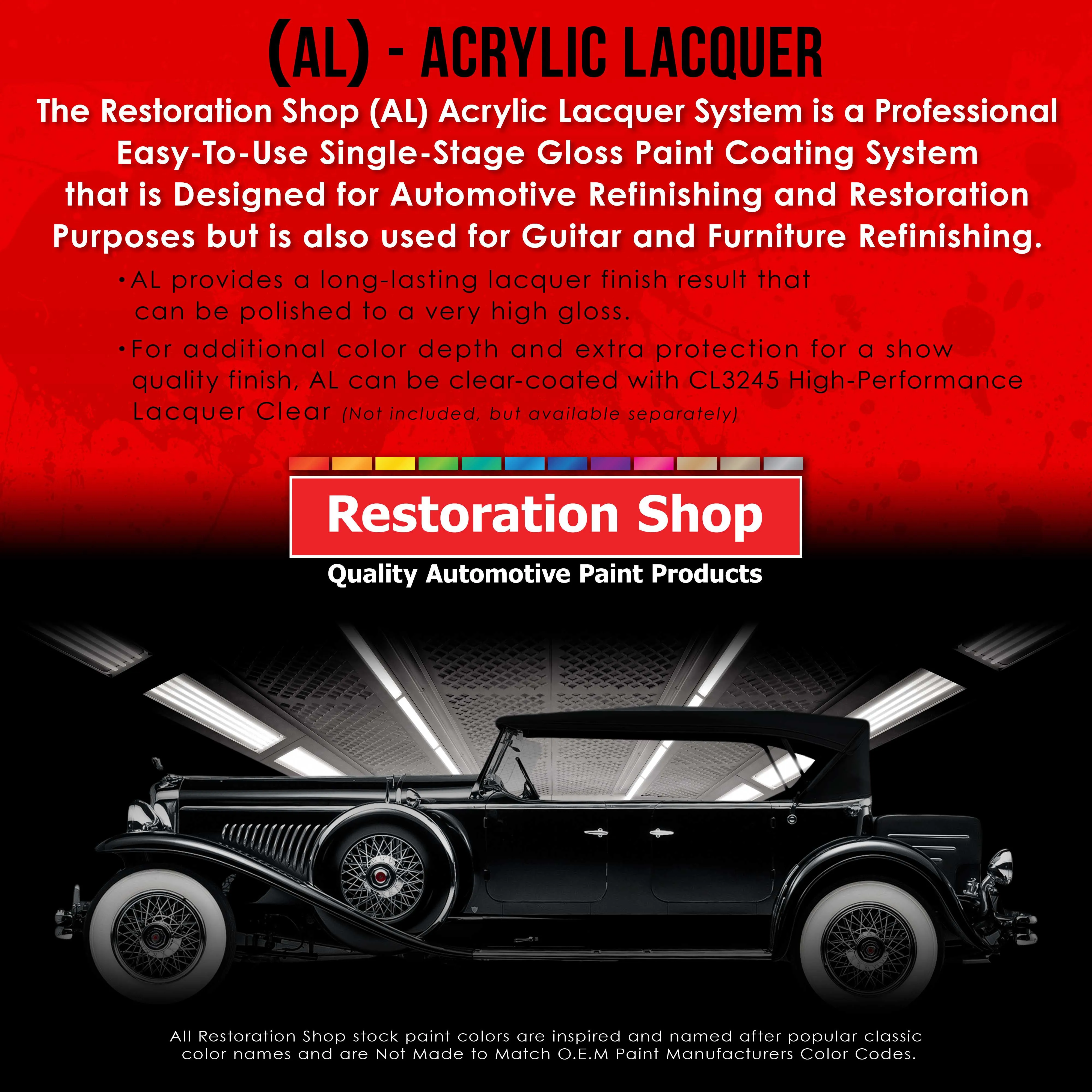 Cosmic Blue Metallic - Acrylic Lacquer Auto Paint - Complete Gallon Paint Kit with Slow Dry Thinner - Pro Automotive Car Truck Guitar Refinish Coating
