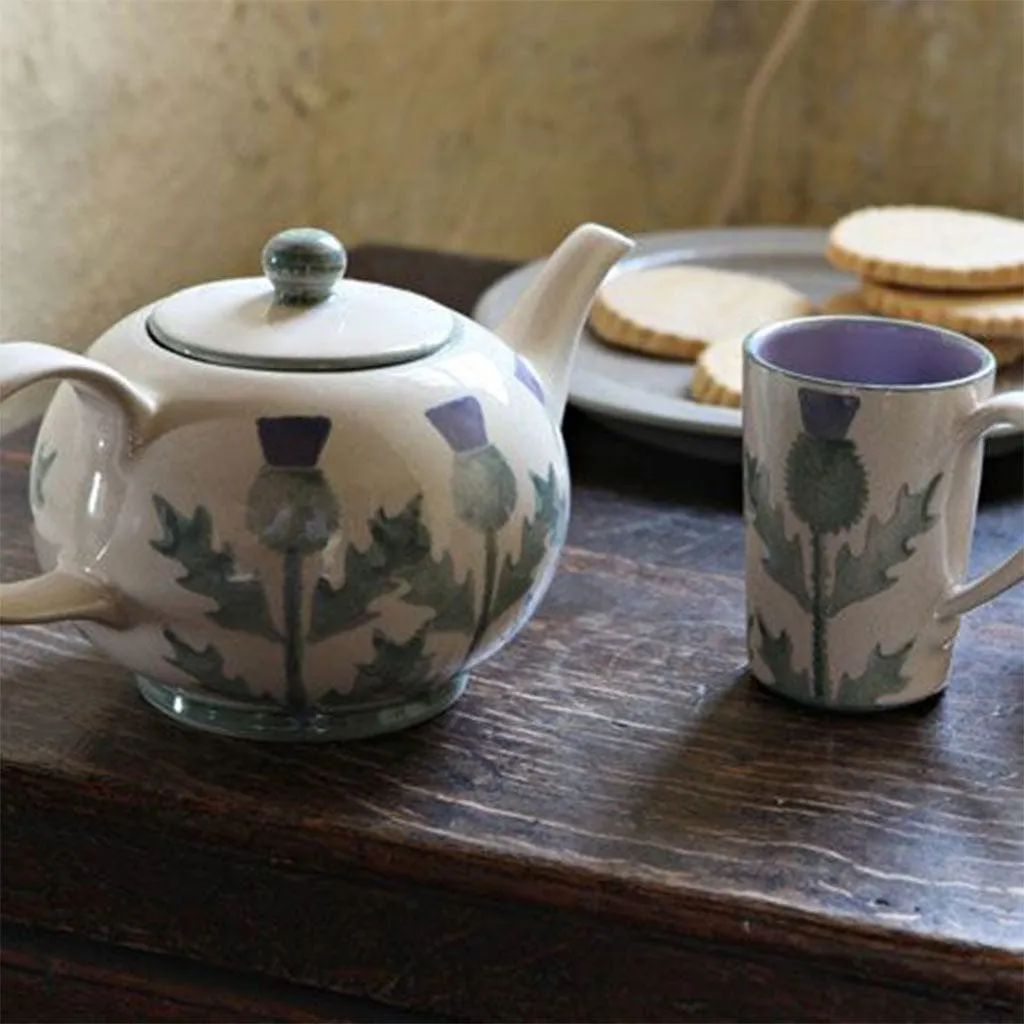 Cream Thistle Small Teapot