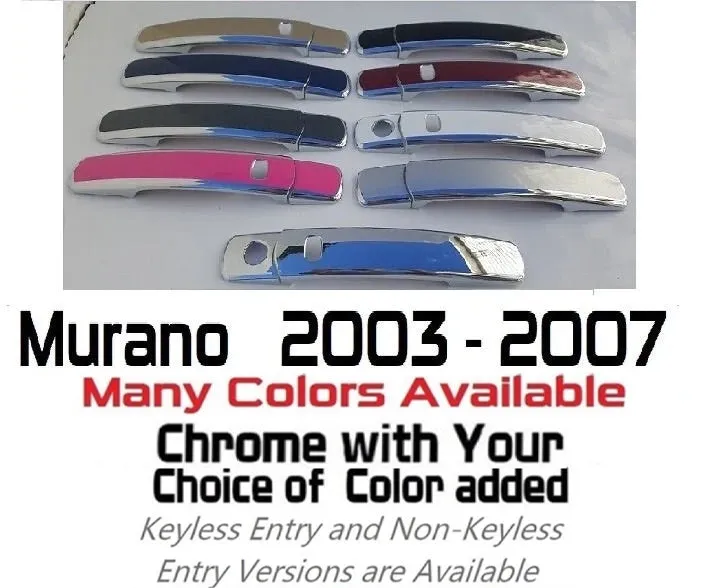 Custom Car Door Handle Overlays Covers For  2003 - 2007 Nissan Murano