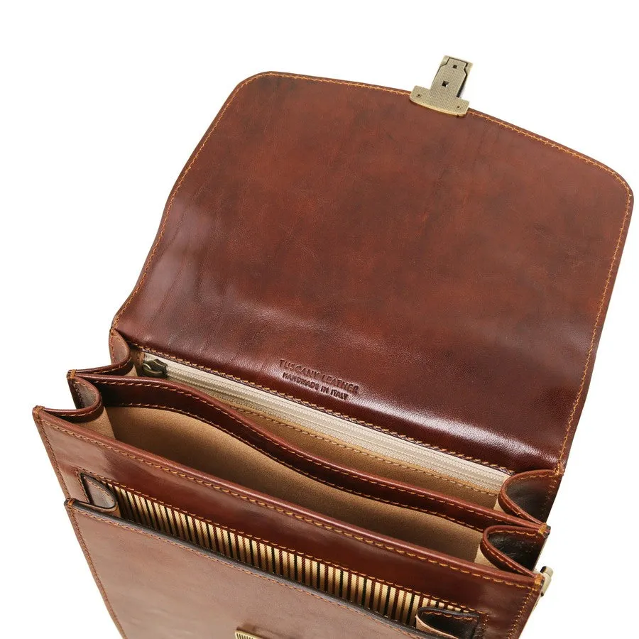 David Leather Crossbody Bag Large