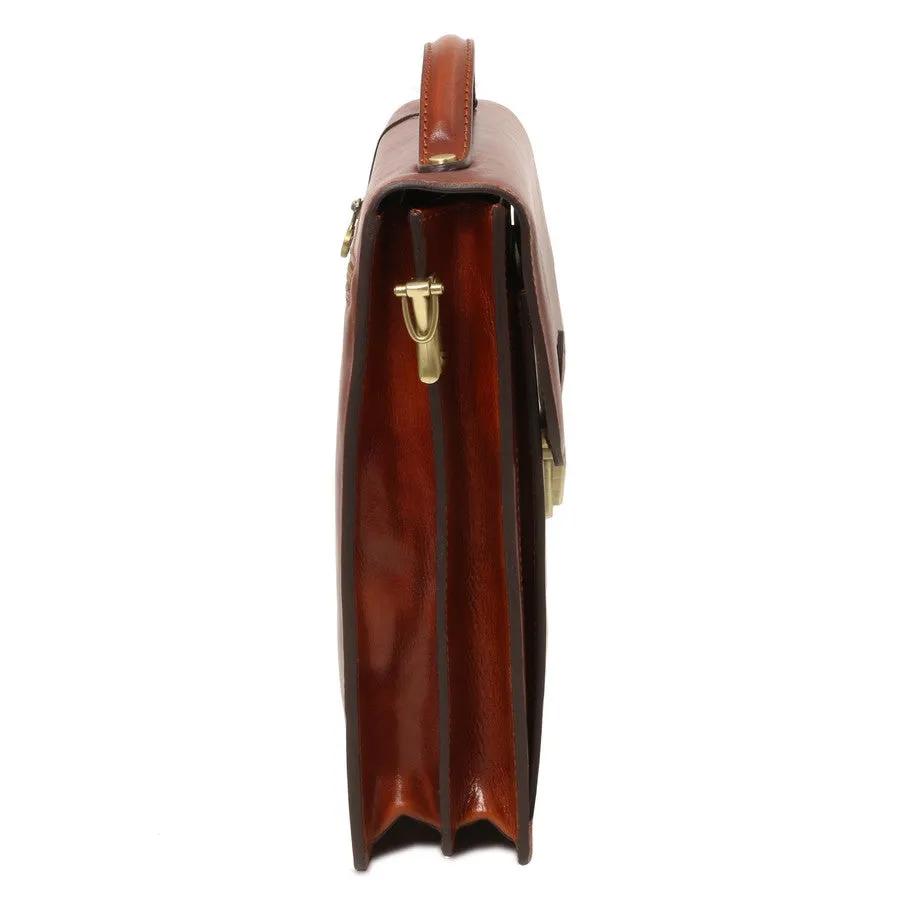 David Leather Crossbody Bag Large
