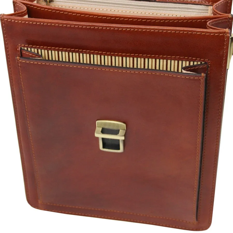 David Leather Crossbody Bag Large
