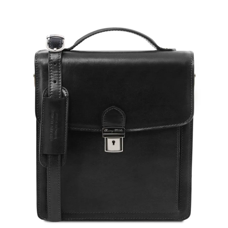 David Leather Crossbody Bag Small