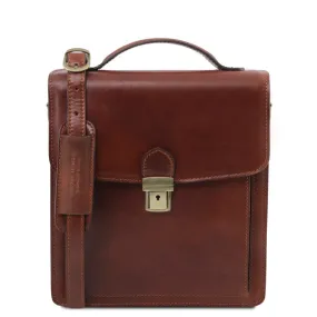 David Leather Crossbody Bag Small