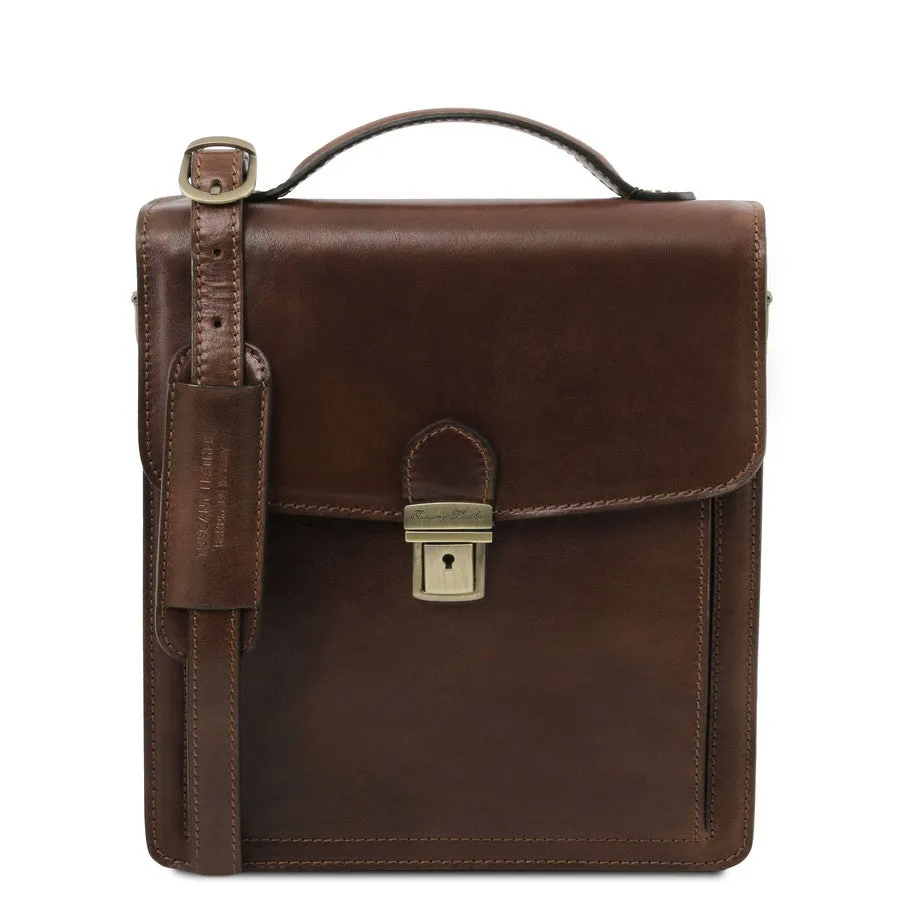 David Leather Crossbody Bag Small