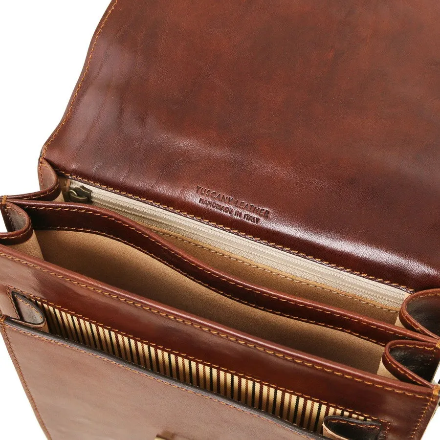 David Leather Crossbody Bag Small