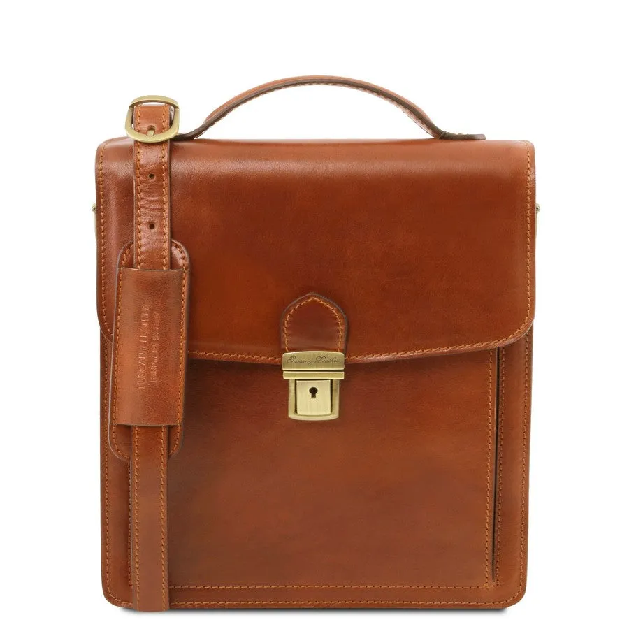 David Leather Crossbody Bag Small