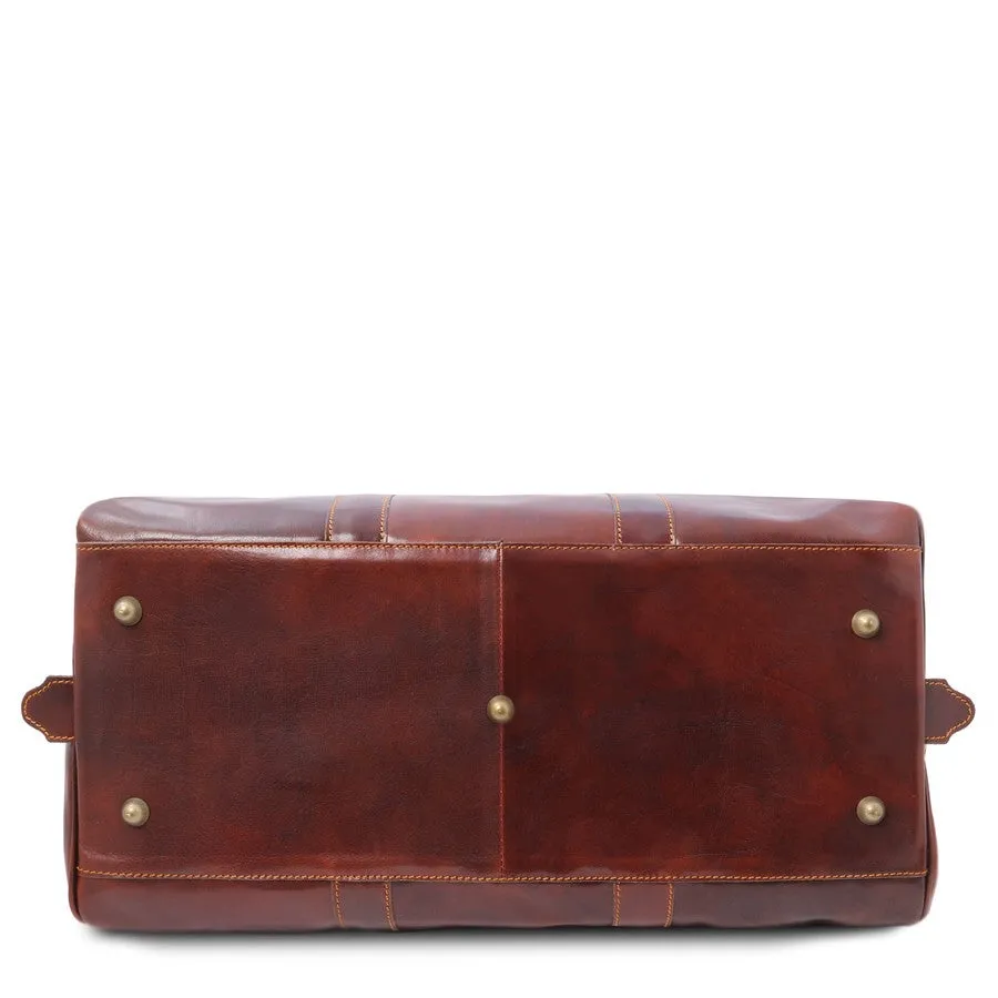 Deluxe Leather Travel Bag Set