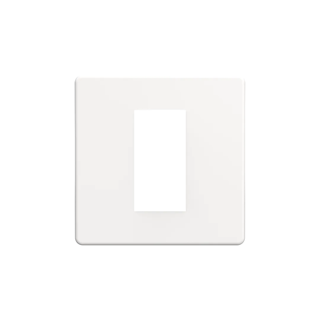 Dimmer Faceplate (1 Gang) - White Metal