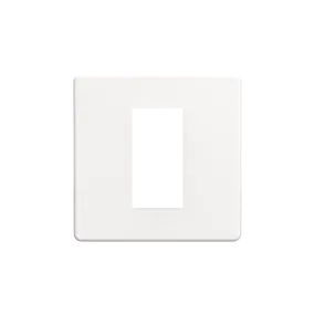Dimmer Faceplate (1 Gang) - White Metal