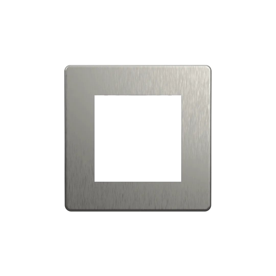 Dimmer Faceplate (2 Gang) - Stainless Steel