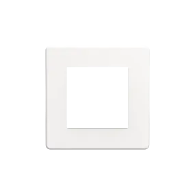 Dimmer Faceplate (2 Gang) - White Metal
