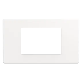 Dimmer Faceplate (3 Gang) - White Metal