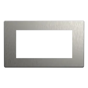 Dimmer Faceplate (4 Gang) - Stainless Steel