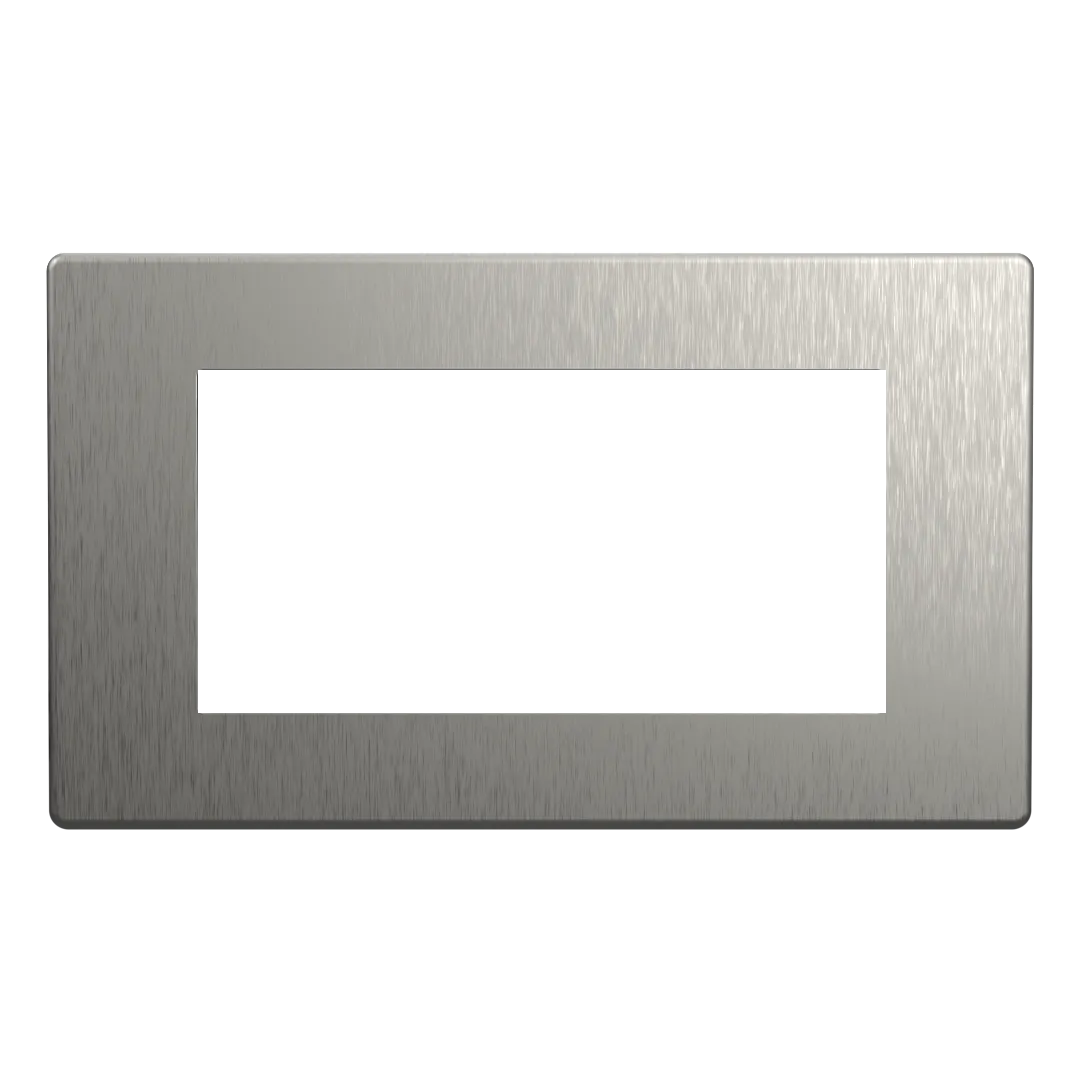 Dimmer Faceplate (4 Gang) - Stainless Steel