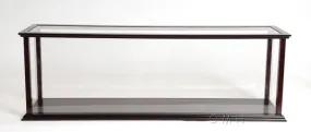 Display Case Cabinet Medium Wood with Plexiglas Panels For Cruise Ships Yachts and Boats