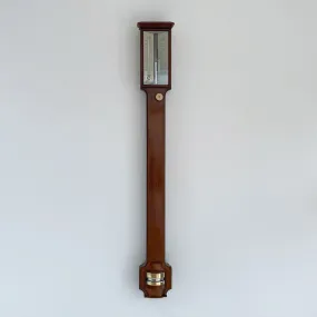 Early Victorian Platinum Scale Stick Barometer by John Newman, 122 Regent Street London