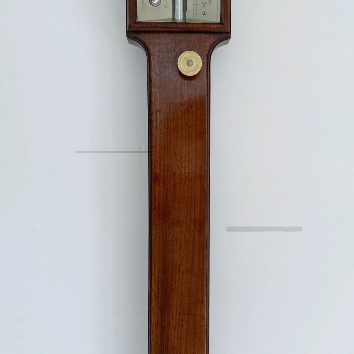 Early Victorian Platinum Scale Stick Barometer by John Newman, 122 Regent Street London