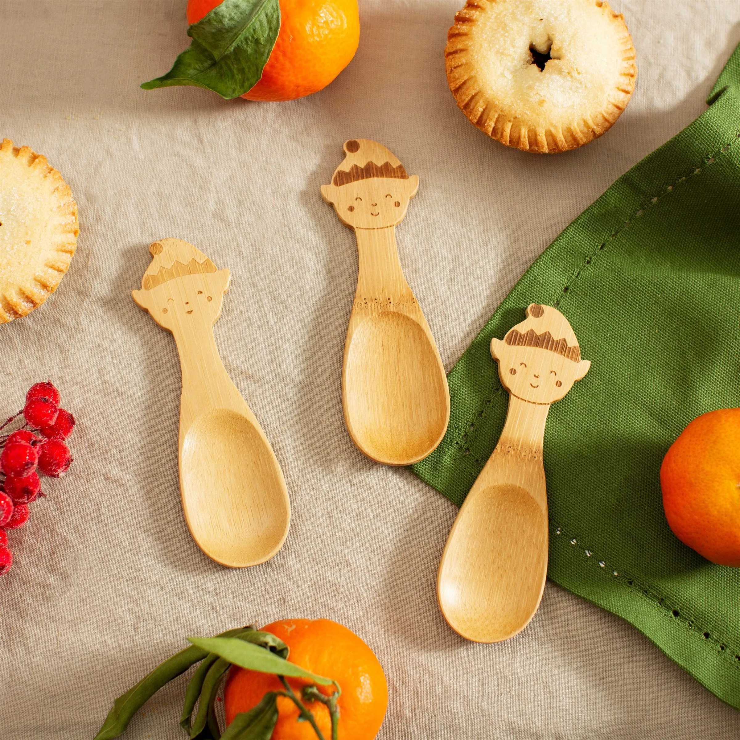 Elf Bamboo Spoon Set