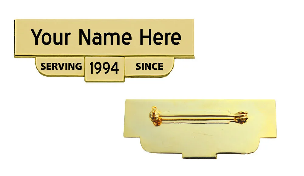 Engraved "Serving Since" Name Plates