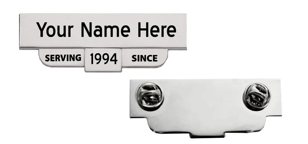 Engraved "Serving Since" Name Plates