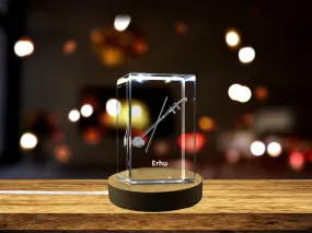 Erhu 3D Engraved Crystal | Music 3D Engraved Crystal Keepsake