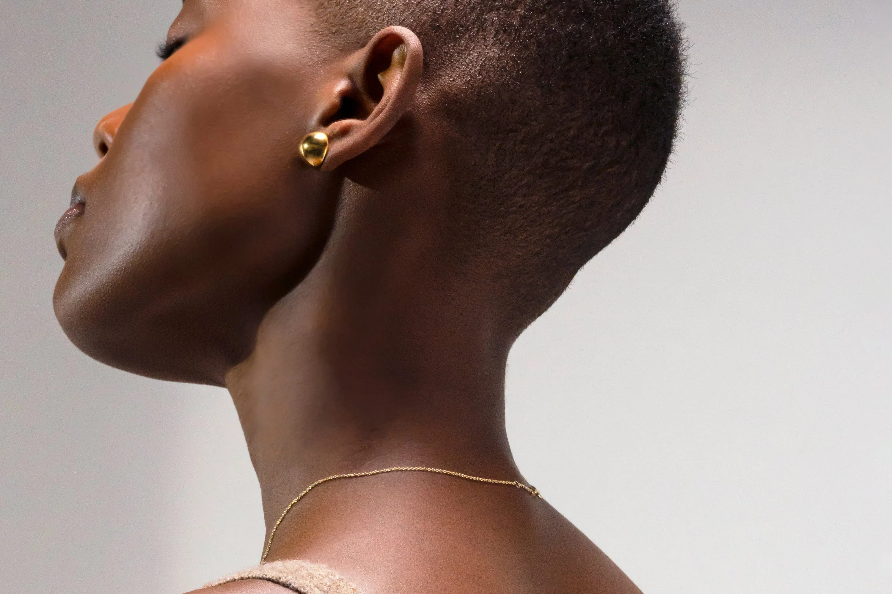 Essential Silver Ball Earring (Gold)