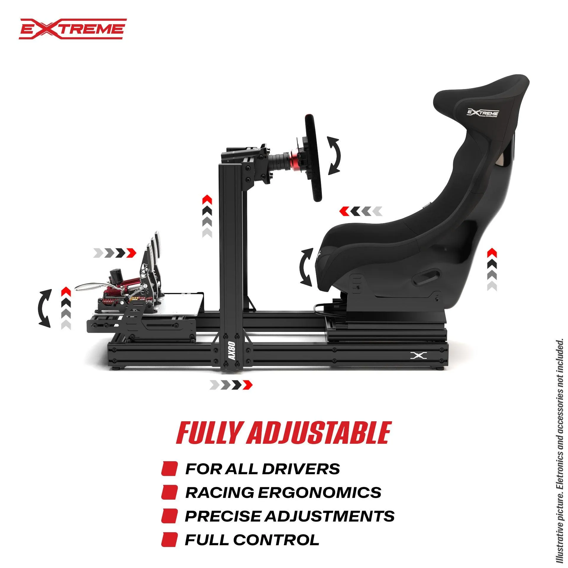 EXTREME AX80 ALUMINUM PROFILE SIM RACING RIG