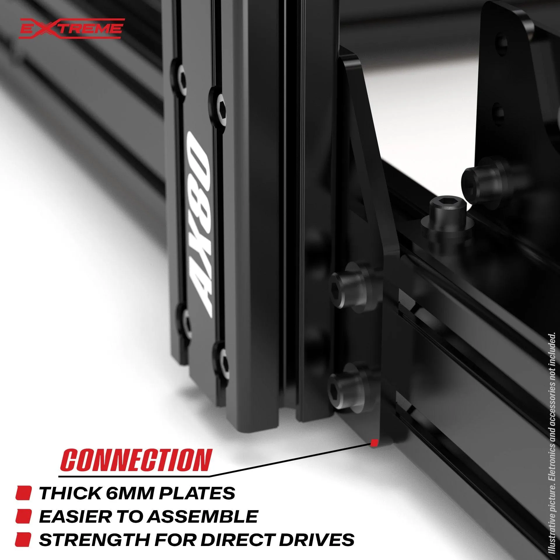 EXTREME AX80 ALUMINUM PROFILE SIM RACING RIG
