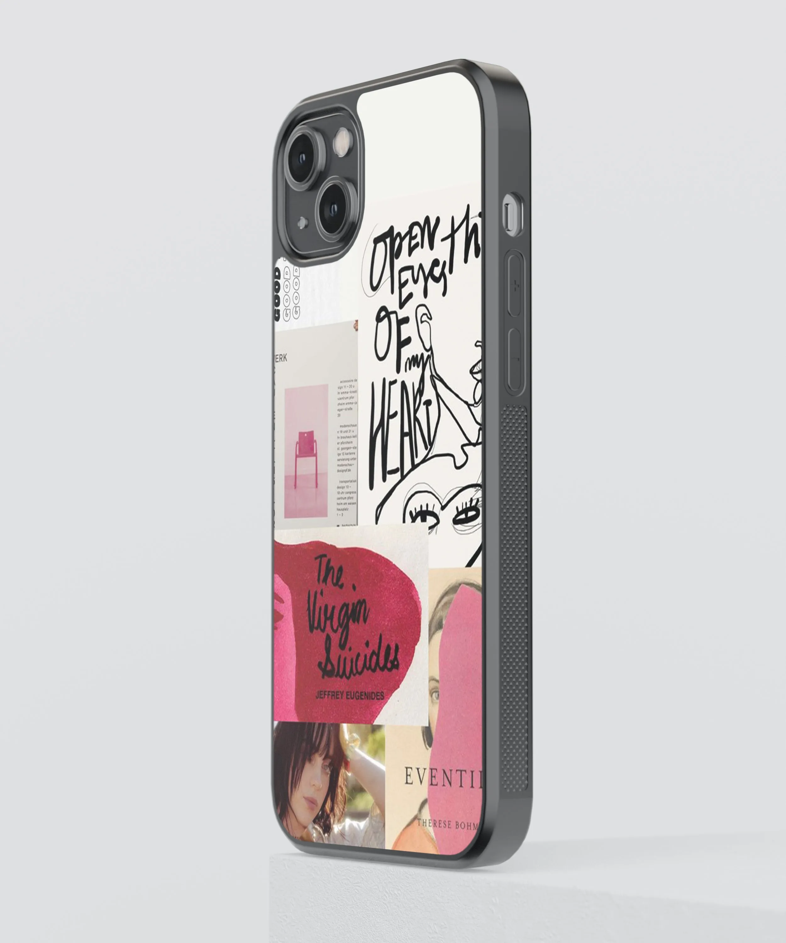 Eyes of the Heart Abstract Glass Phone Case Cover