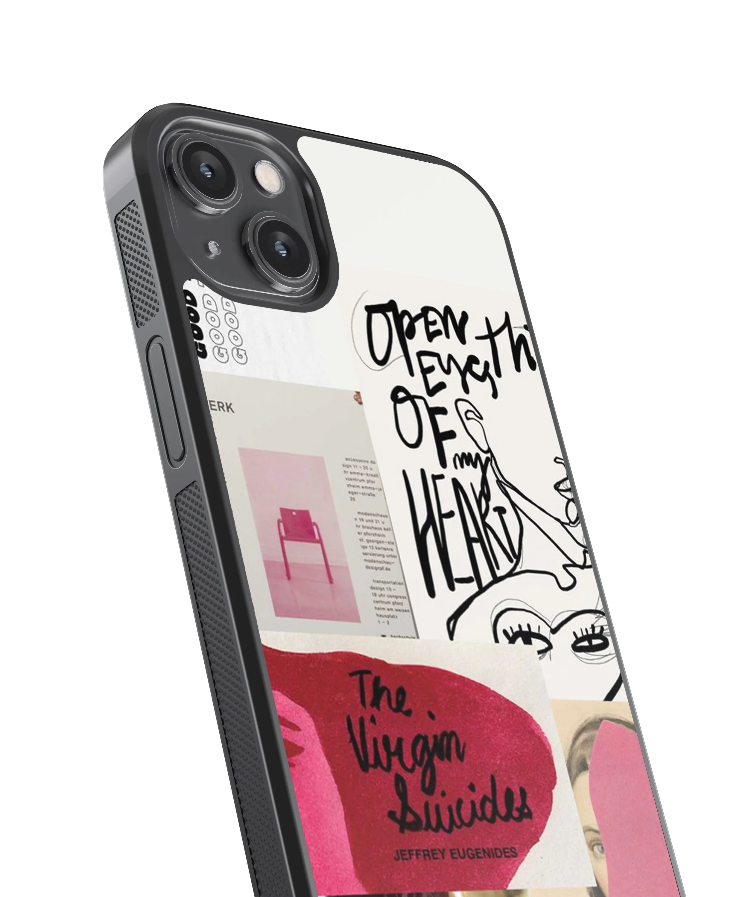 Eyes of the Heart Abstract Glass Phone Case Cover
