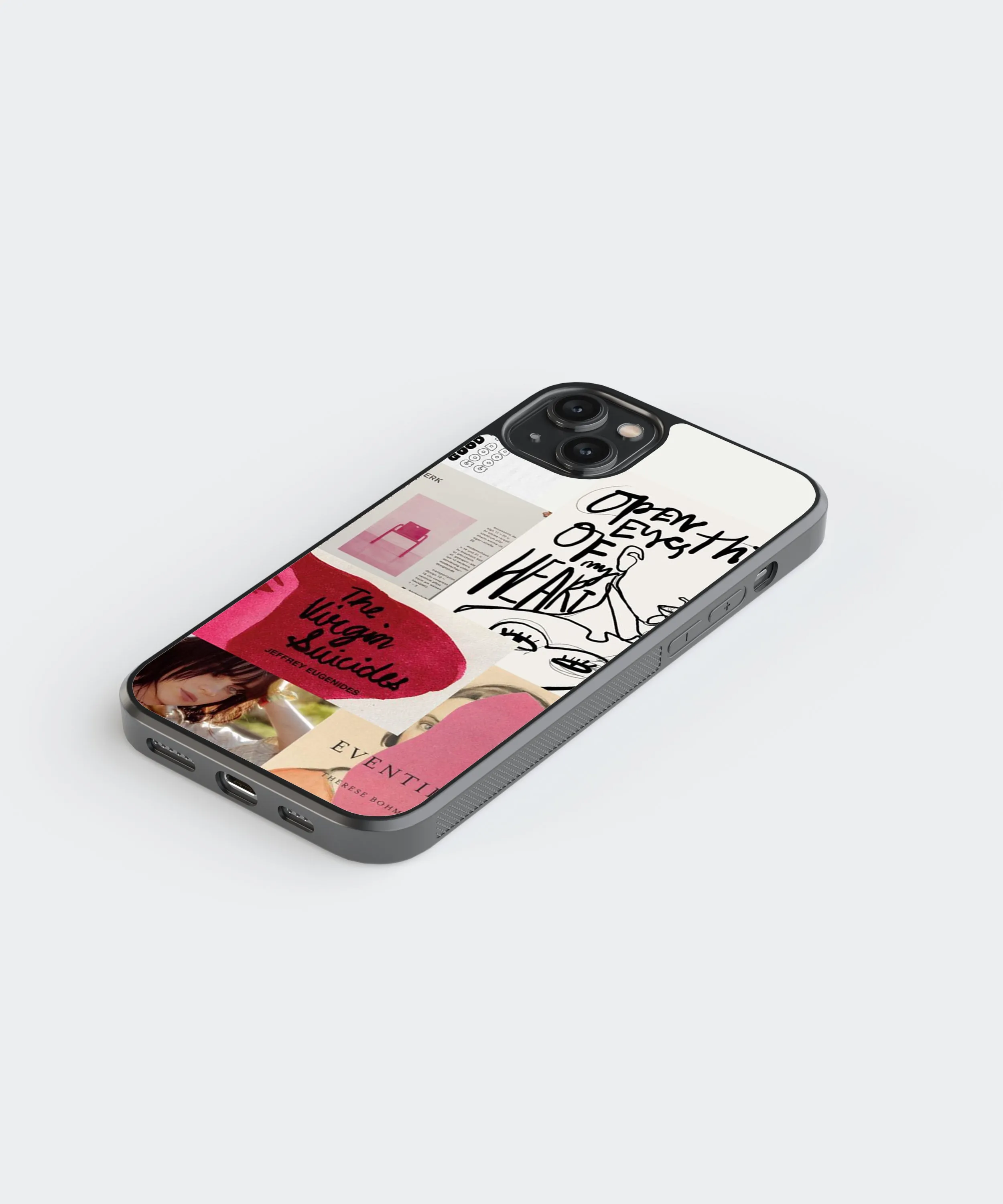 Eyes of the Heart Abstract Glass Phone Case Cover