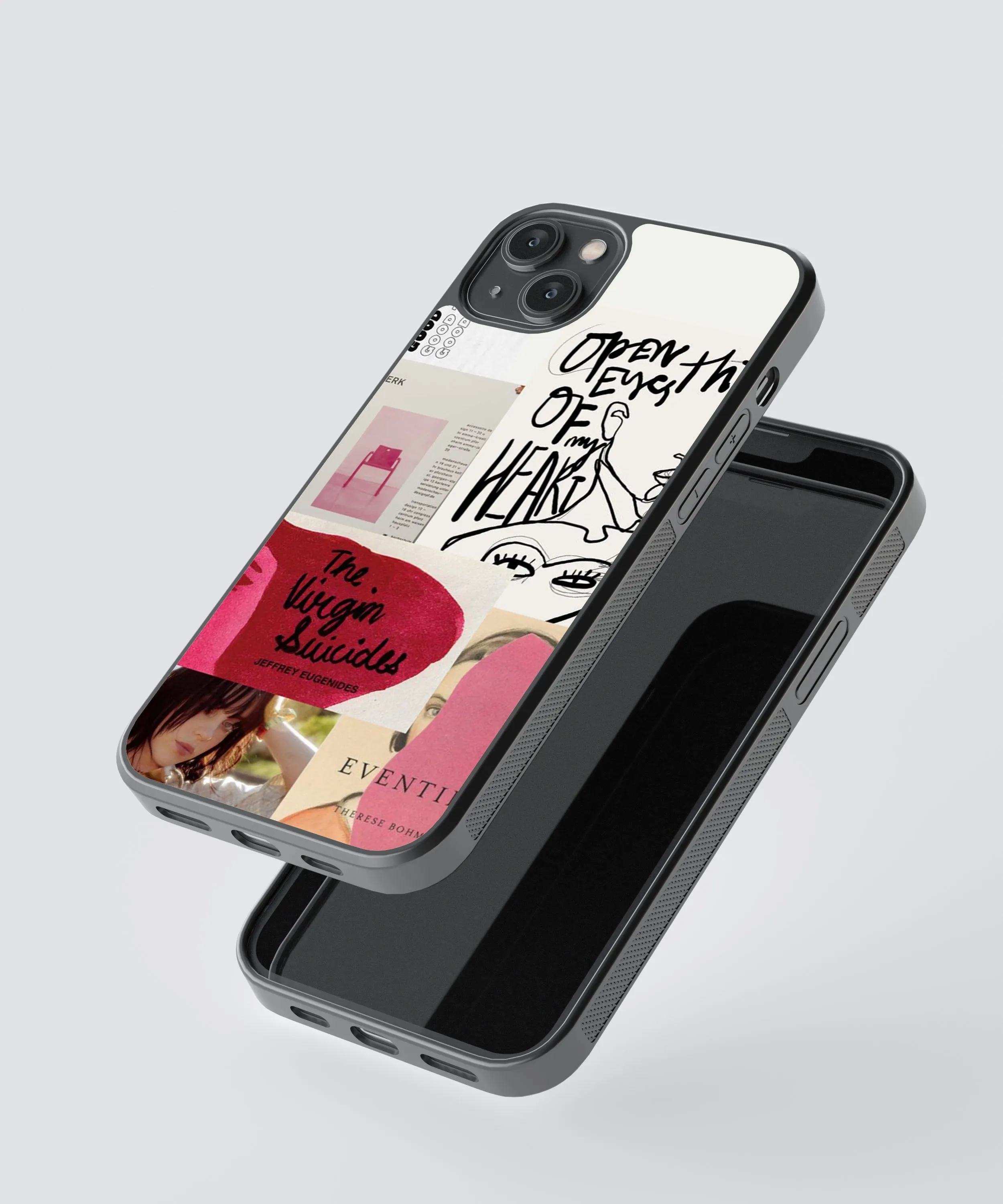 Eyes of the Heart Abstract Glass Phone Case Cover