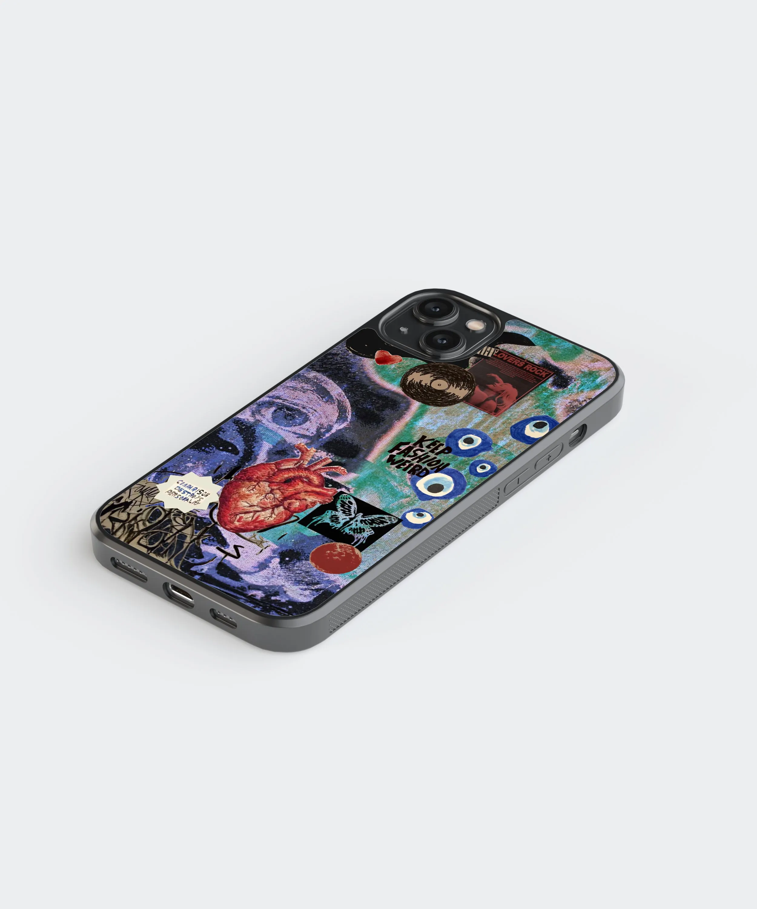 Fashion Artwork Abstract Glass Phone Case Cover