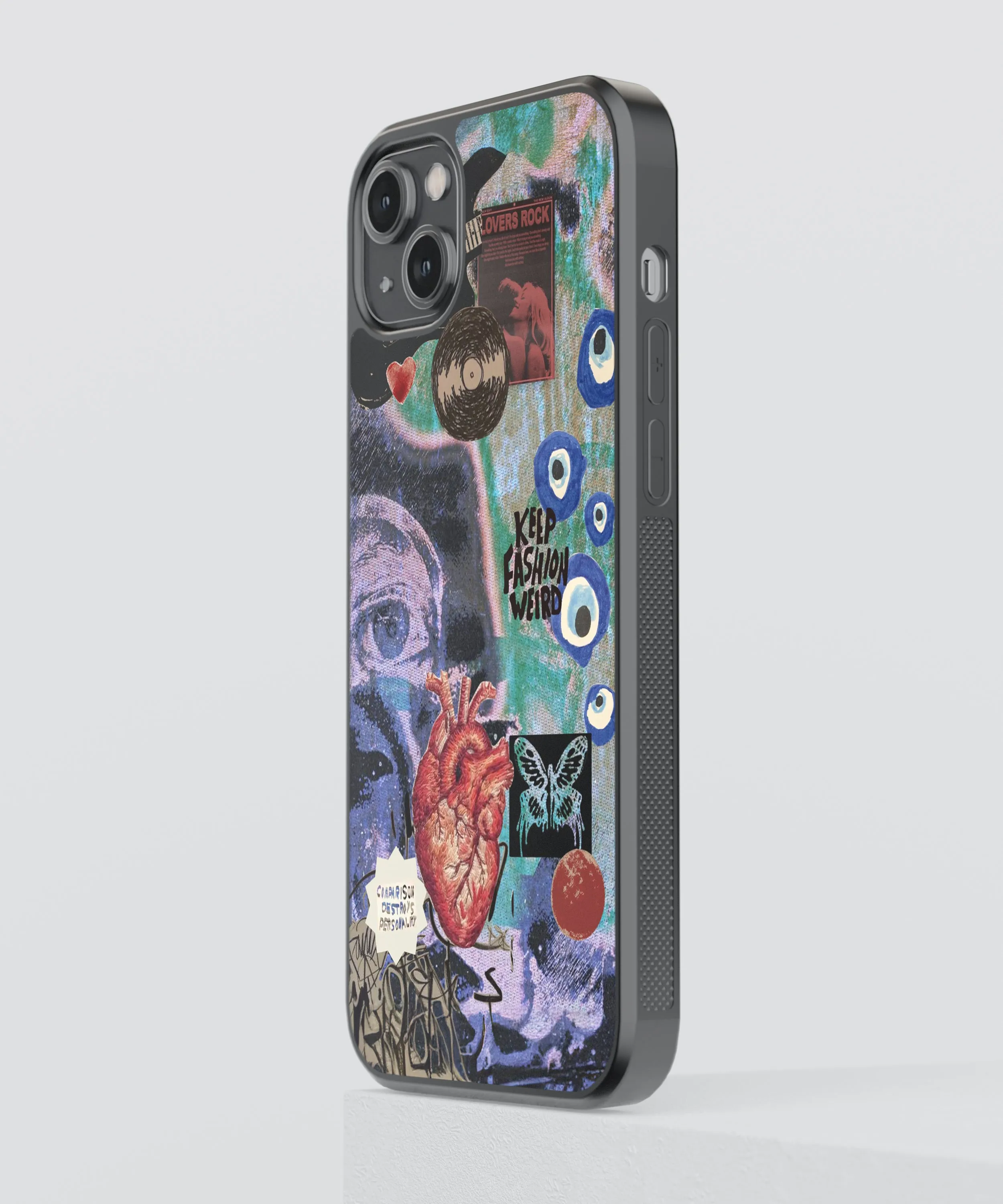 Fashion Artwork Abstract Glass Phone Case Cover