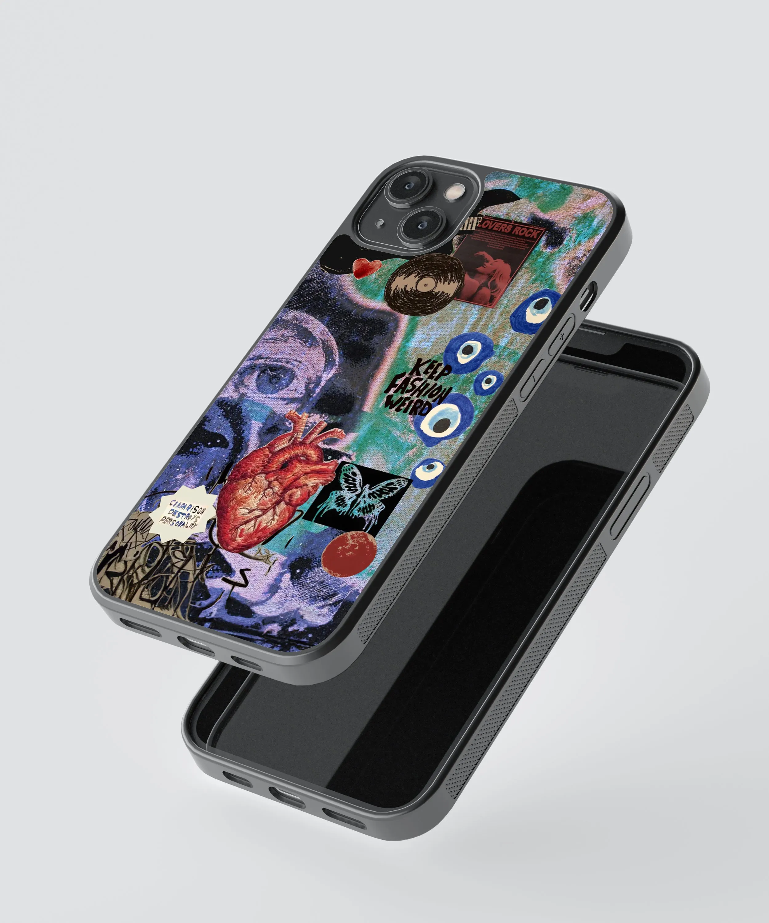 Fashion Artwork Abstract Glass Phone Case Cover