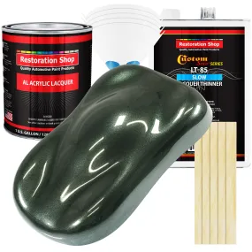 Fathom Green Firemist - Acrylic Lacquer Auto Paint - Complete Gallon Paint Kit with Slow Dry Thinner - Pro Automotive Car Truck Refinish Coating