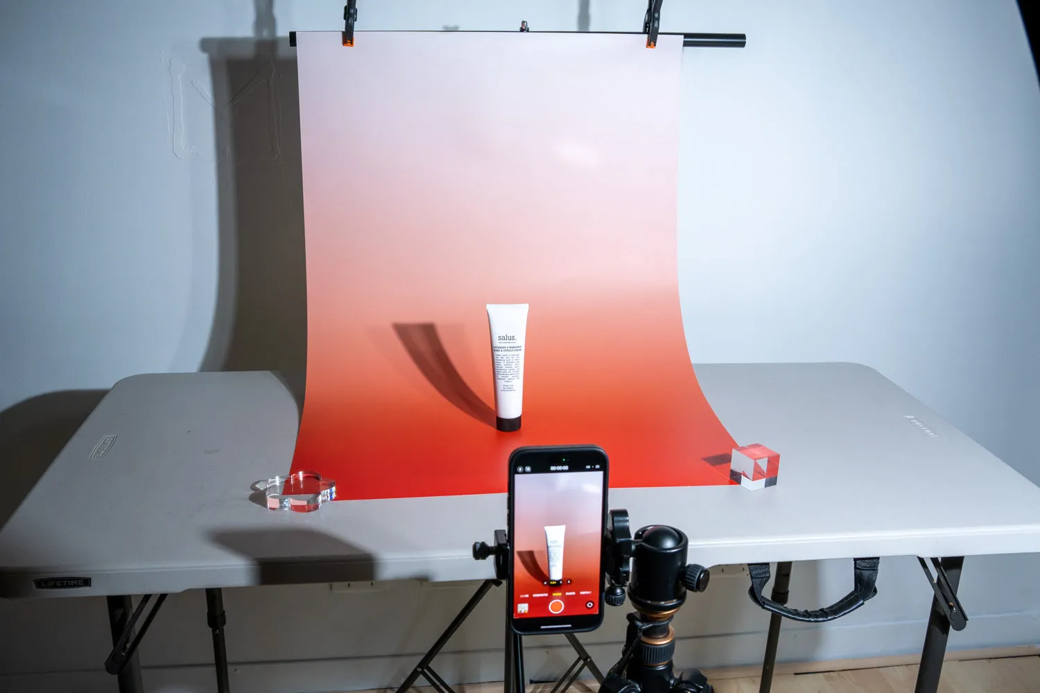 Flat Lay Instagram Backdrop - Duo 'Yulara' Gradient (56cm x 87cm)