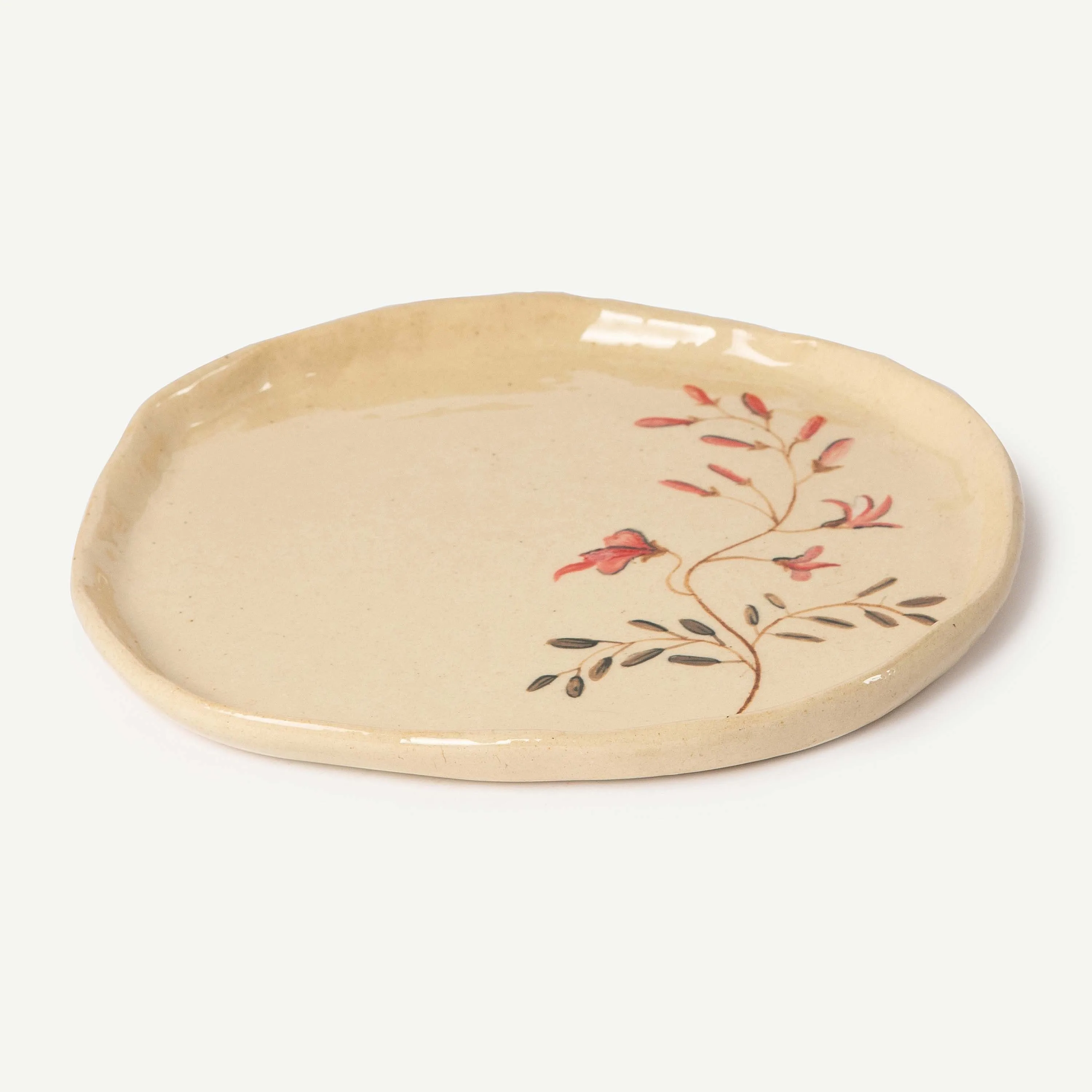 Floral Painted Plate