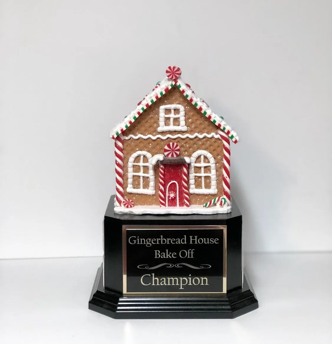 Gingerbread House Trophy Perpetual Christmas Cookie Decorating Bake Off Ugly Sweater Trophy Contest Winner Christmas Holiday Party Decor