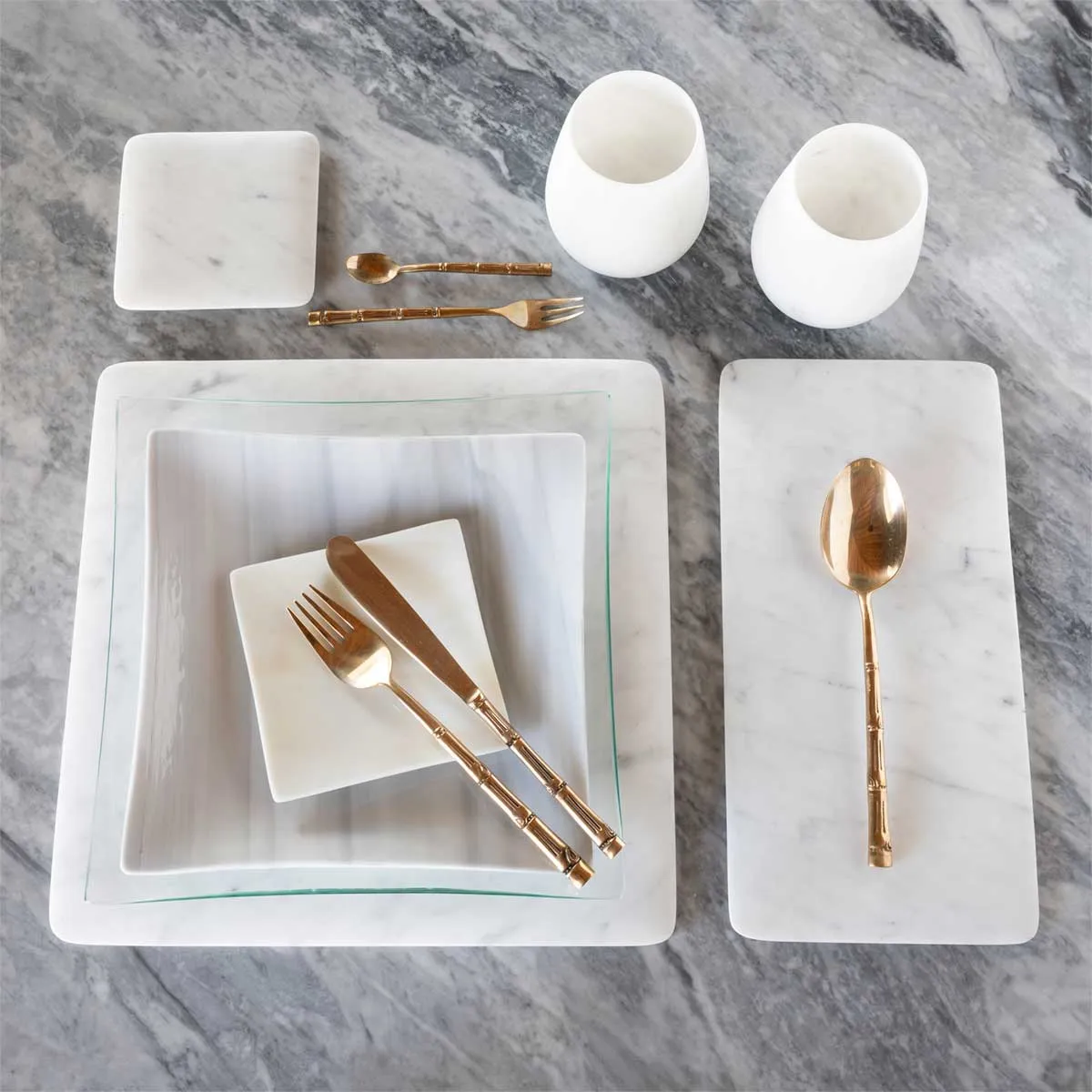 Glass Plate, Marbled effect glass