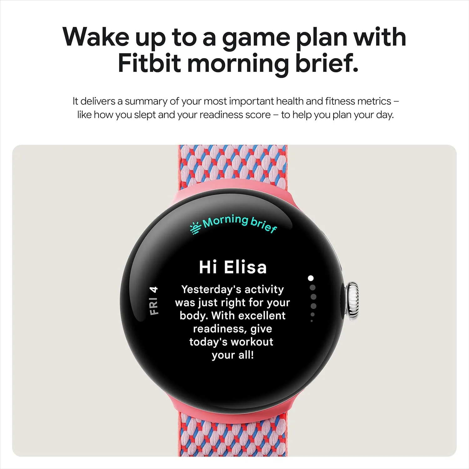Google Pixel Watch 3 (45mm, LTE) – Heart Rate Tracking, Advanced Fitness Insights, Matte Hazel Aluminum Case with Hazel Band