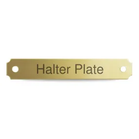 Halter Plate - Brass