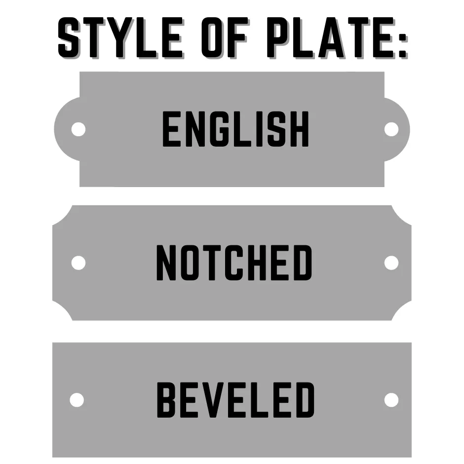 Halter Plate - Brass