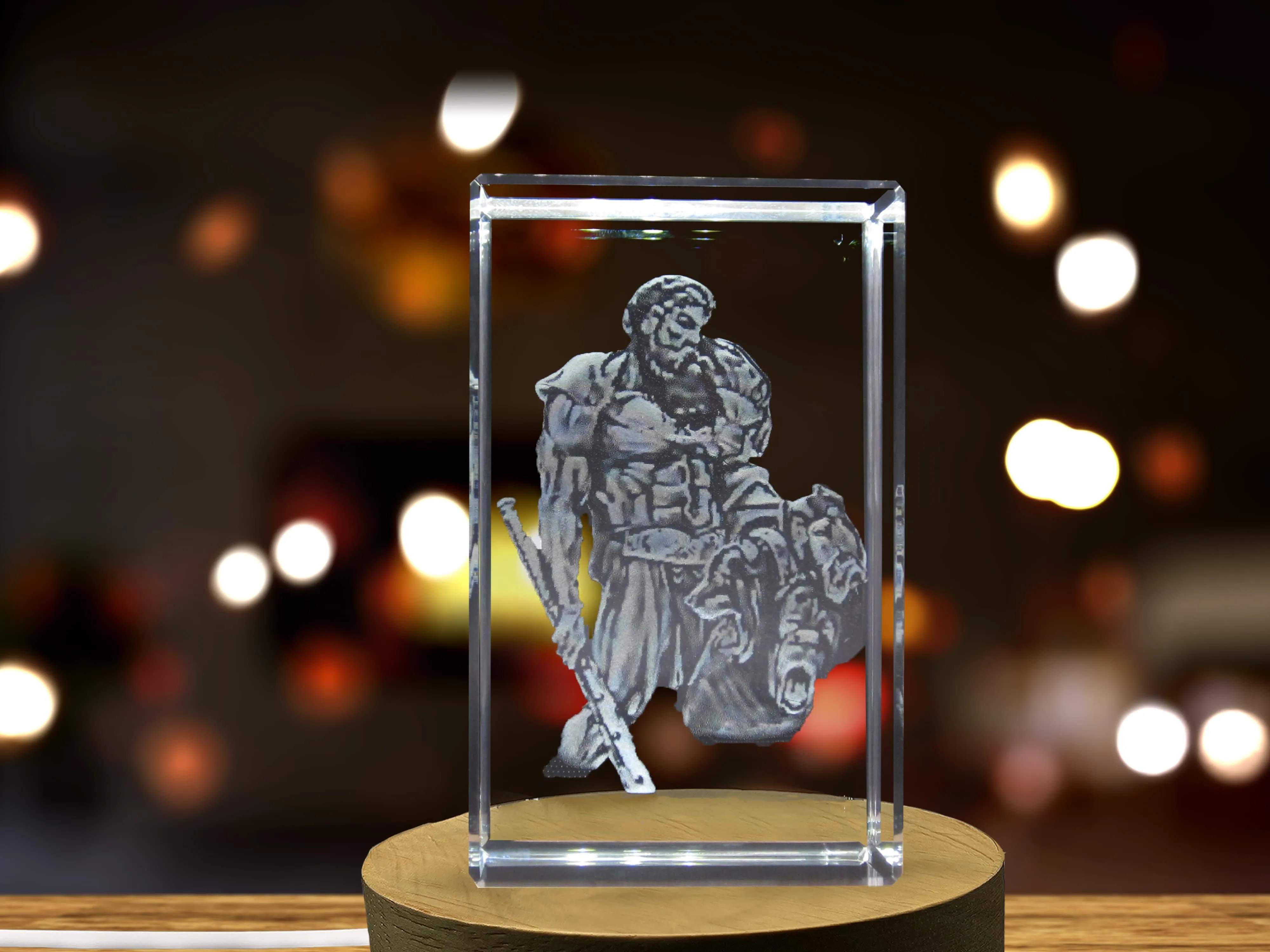 Hercules 3D Engraved Crystal 3D Engraved Crystal Keepsake/Gift/Decor/Collectible/Souvenir