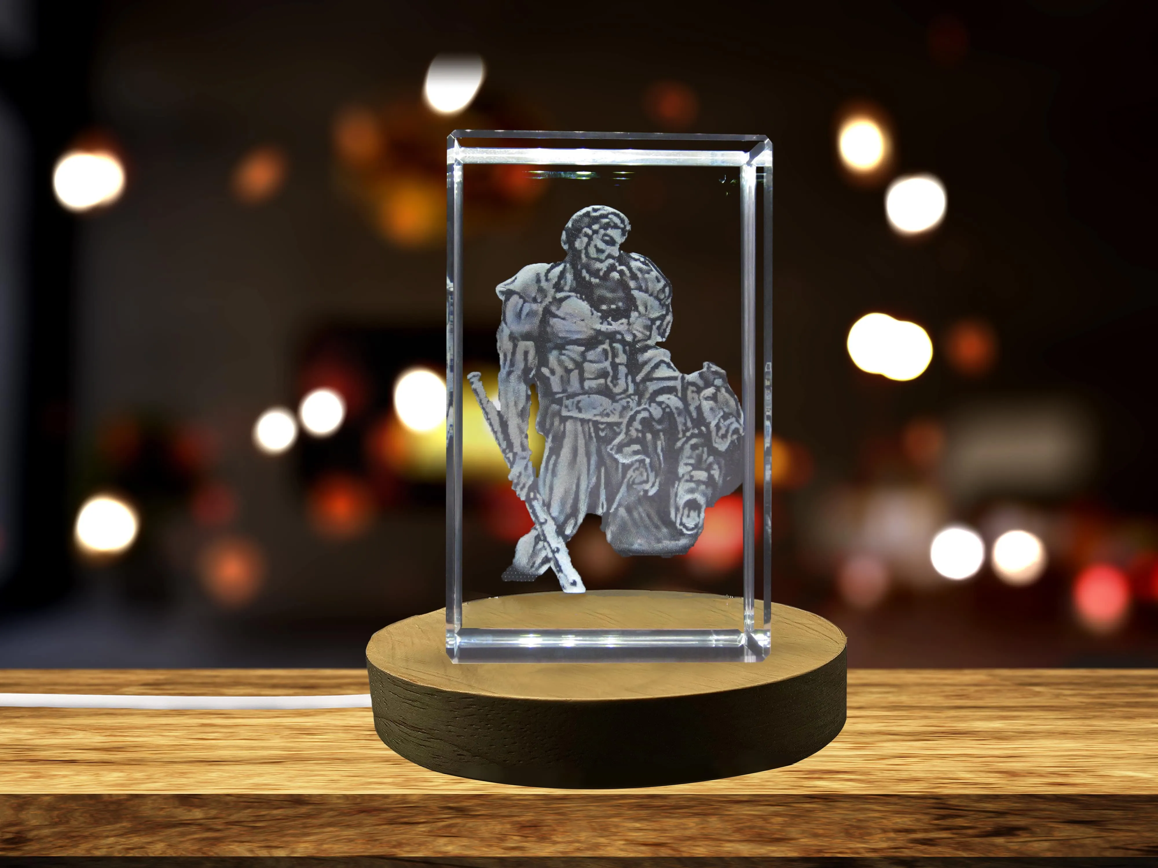 Hercules 3D Engraved Crystal 3D Engraved Crystal Keepsake/Gift/Decor/Collectible/Souvenir