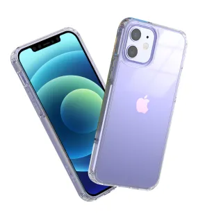 Ice Crystal Series Hybrid Scratch-Resistant Transparent PC Military Grade TPU Case for Apple iPhone 12, 6.1 inch, Crystal Clear