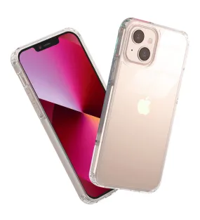 Ice Crystal Series Hybrid Scratch-Resistant Transparent PC Military Grade TPU Case for Apple iPhone 13, 6.1 inch, Crystal Clear