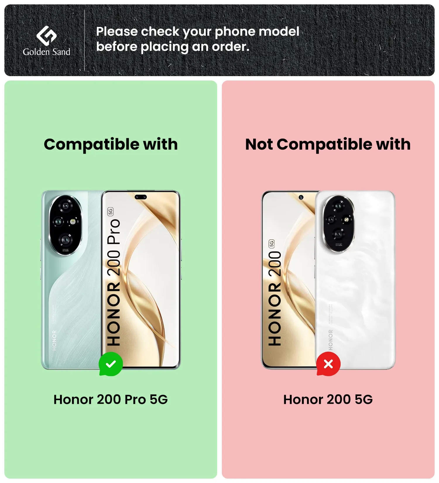 Ice Crystal Series Hybrid Transparent PC Military Grade TPU Back Cover for Honor 200 Pro 5G, 6.78 inch, Crystal Clear