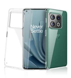 Ice Crystal Series Hybrid Transparent PC Military Grade TPU Back Cover for OnePlus 10 Pro 5G, 6.7 inch, Crystal Clear